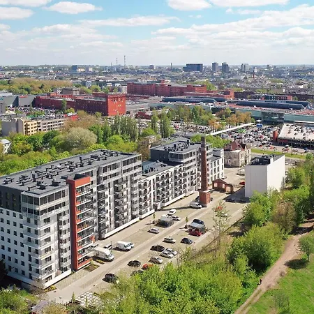 Lodz4rent - Premium 9,6 - Manufaktura D77 - Parking W Cenie Apartament
