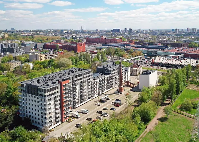 Lodz4rent - Premium 9,6 - Manufaktura D77 - Parking W Cenie Lejlighed
